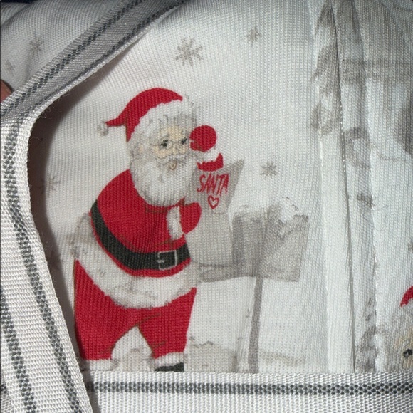 Pottery Barn Santa Pajama Set - White and Red - Picture 6 of 8